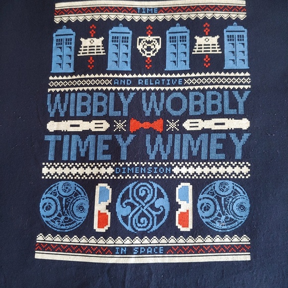 Doctor Who Other - 👕 3X Ugly Christmas Doctor Who T-Shirt